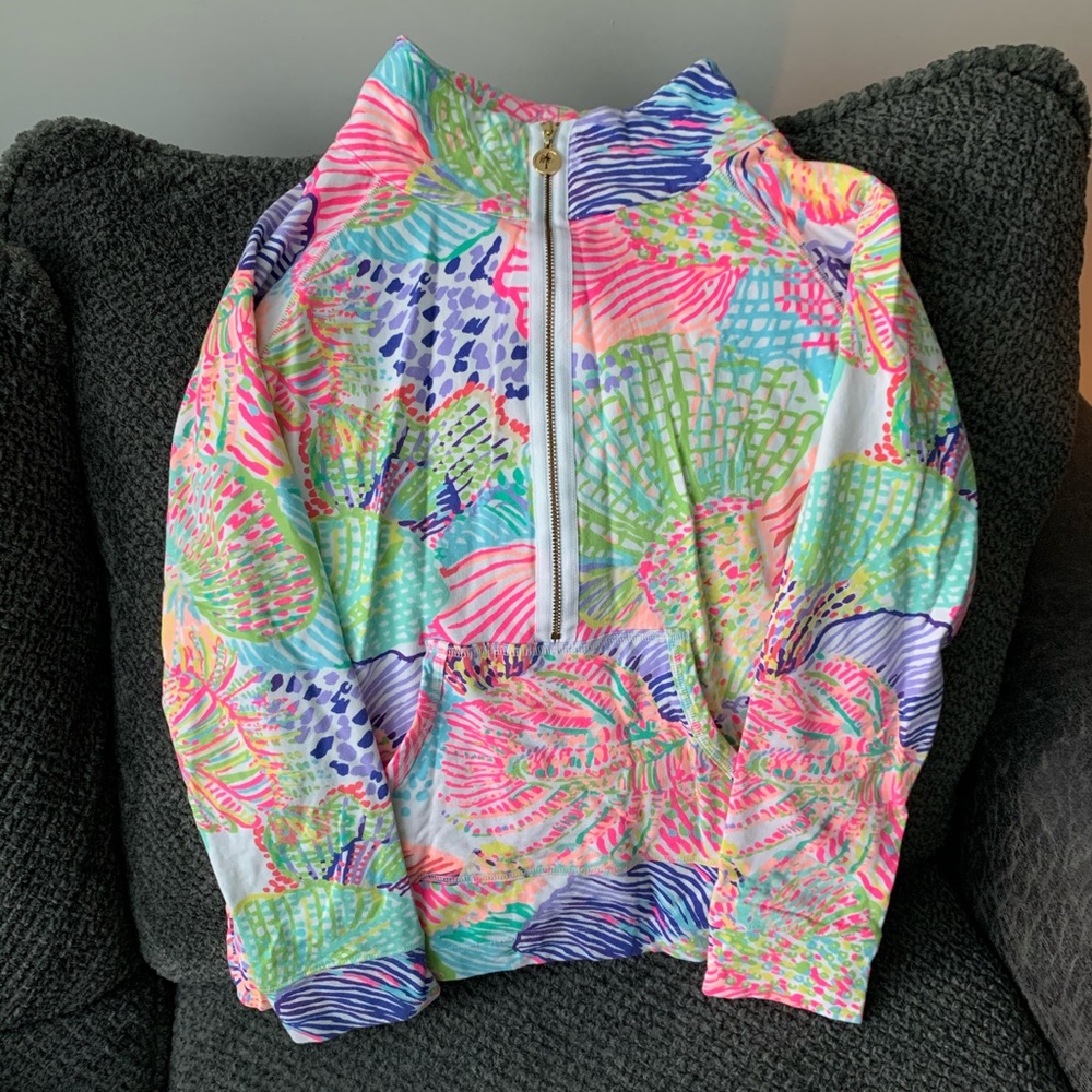 Lilly Pulitzer 3/4 Zip Sweatshirt